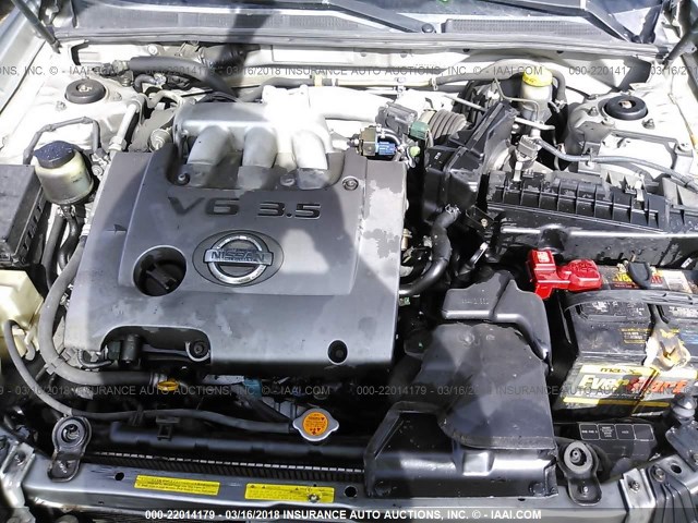 JN1DA31A43T442115 - 2003 NISSAN MAXIMA GLE/SE GRAY photo 10