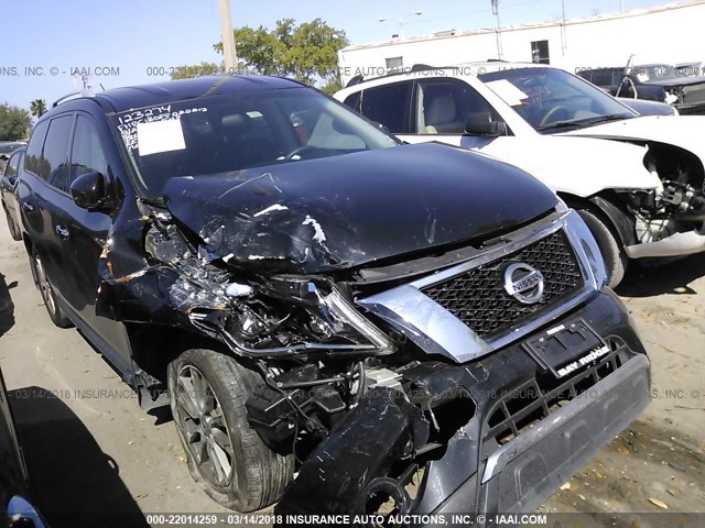 5N1AR2MM9GC630316 - 2016 NISSAN PATHFINDER S/SV/SL/PLATINUM BLACK photo 1