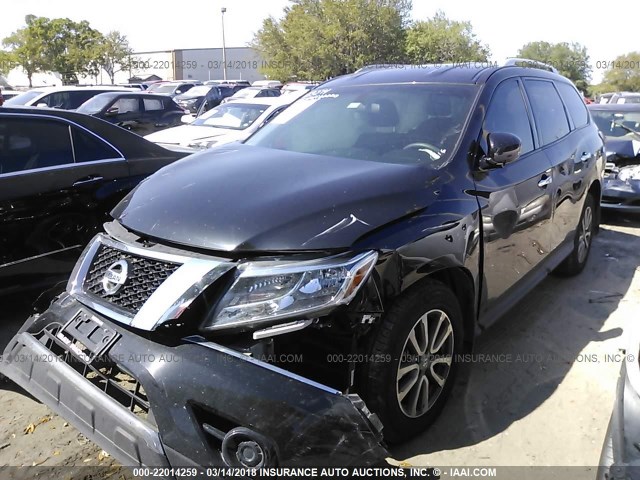 5N1AR2MM9GC630316 - 2016 NISSAN PATHFINDER S/SV/SL/PLATINUM 黑色 照片 2