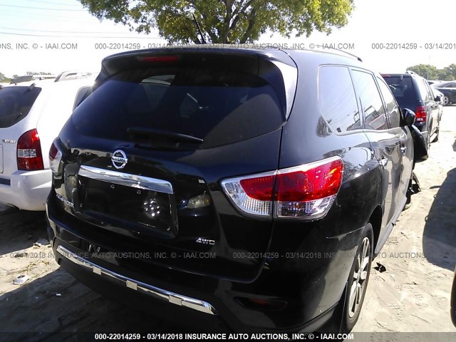 5N1AR2MM9GC630316 - 2016 NISSAN PATHFINDER S/SV/SL/PLATINUM 黑色 照片 4