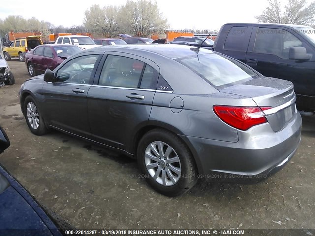 1C3CCBBG6CN250252 - 2012 CHRYSLER 200 TOURING GRAY photo 3