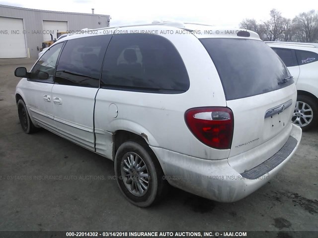 2C8GP64L31R244068 - 2001 CHRYSLER TOWN & COUNTRY LIMITED WHITE photo 3