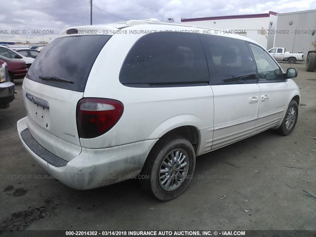 2C8GP64L31R244068 - 2001 CHRYSLER TOWN & COUNTRY LIMITED WHITE photo 4