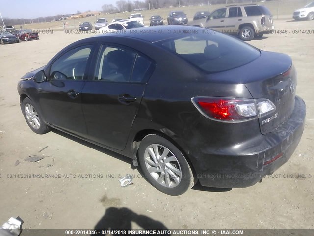 JM1BL1V83C1684237 - 2012 MAZDA 3 I GRAY photo 3