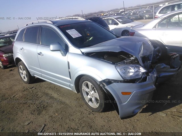 3GNAL3EK9ES580489 - 2014 CHEVROLET CAPTIVA LT Light Blue photo 1