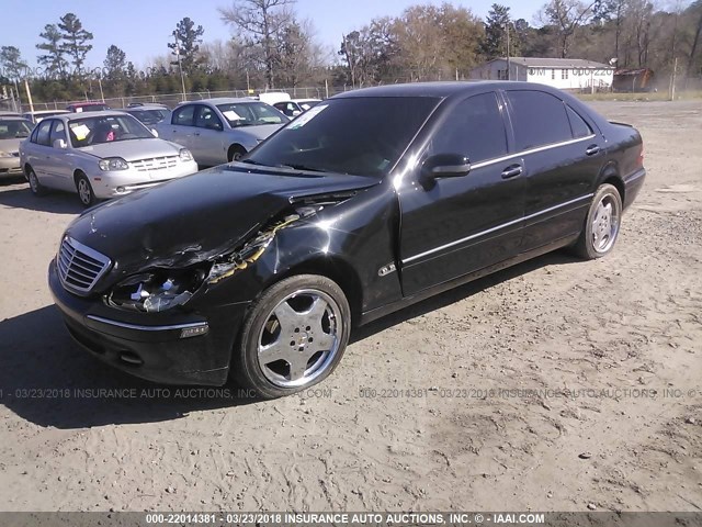 WDBNG75JXYA069780 - 2000 MERCEDES-BENZ S 500 BLACK photo 2