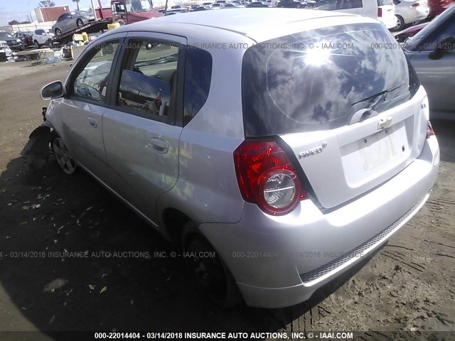 KL1TD66E59B340230 - 2009 CHEVROLET AVEO LS/LT 银色 照片 3