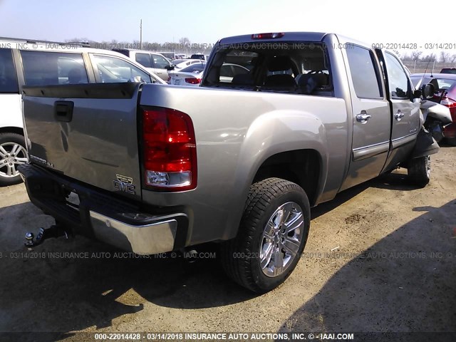 3GTEC23J99G142112 - 2009 GMC SIERRA C1500 SLE GRAY photo 4