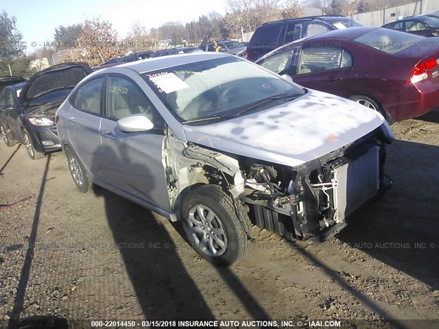 KMHCT4AE1DU529800 - 2013 HYUNDAI ACCENT GLS/GS SILVER photo 1