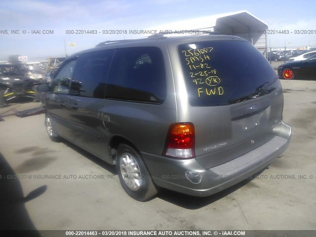 2FMZA51473BB14787 - 2003 FORD WINDSTAR LX GREEN photo 3