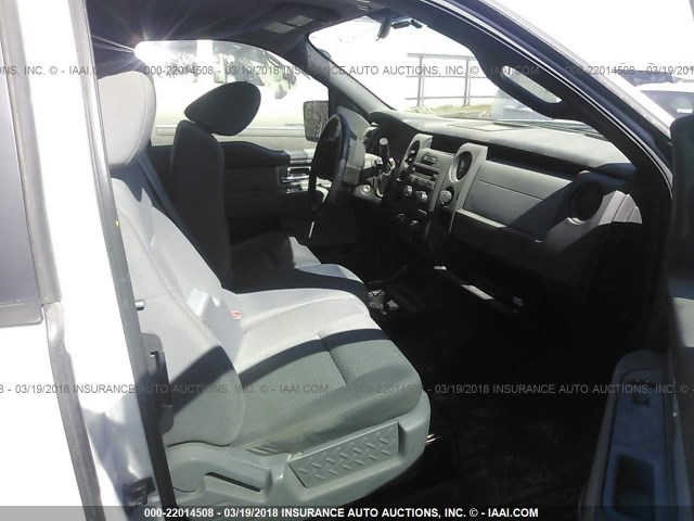 1FTEX1CM1BFA50055 - 2011 FORD F150 SUPER CAB WHITE photo 5