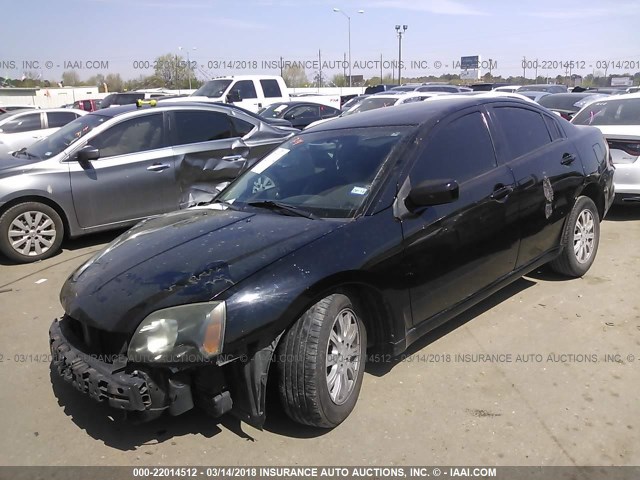 4A32B2FF6BE011923 - 2011 MITSUBISHI GALANT FE BLACK photo 2