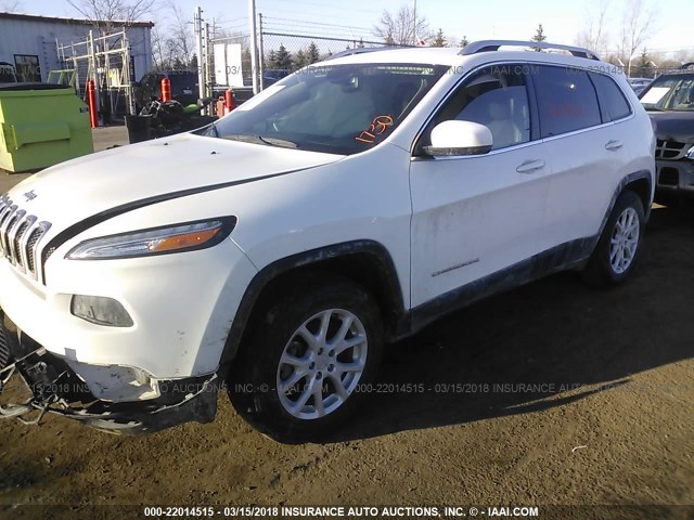 1C4PJMCB8HW501730 - 2017 JEEP CHEROKEE LATITUDE WHITE photo 2