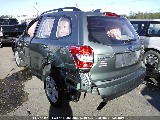 JF2SJABC1GH426229 - 2016 SUBARU FORESTER 2.5I GREEN photo 3