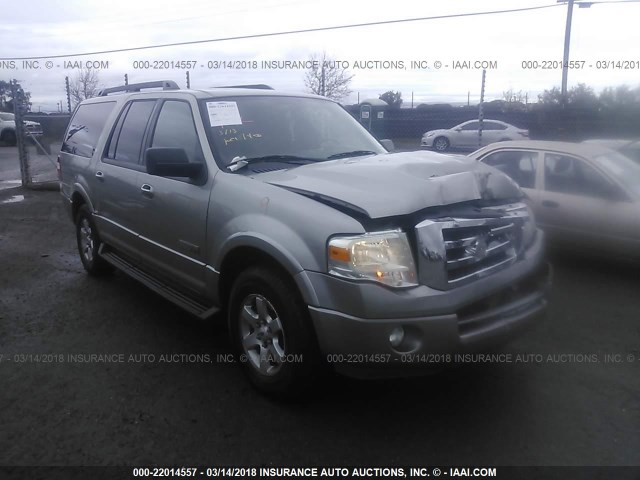 1FMFK16598LA59096 - 2008 FORD EXPEDITION EL XLT SILVER photo 1