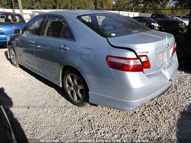 4T1BE46K89U899931 - 2009 TOYOTA CAMRY SE/LE/XLE Light Blue photo 3