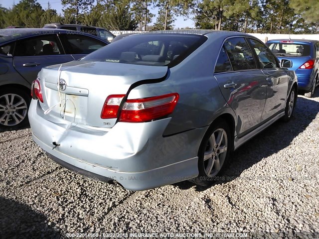 4T1BE46K89U899931 - 2009 TOYOTA CAMRY SE/LE/XLE Light Blue photo 4