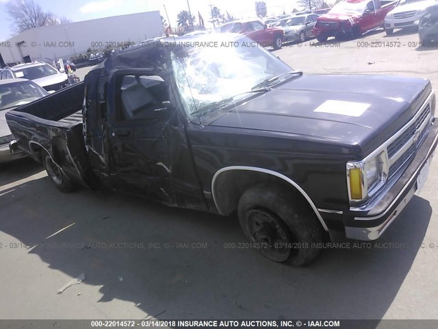 1GCCS19R6N2169627 - 1992 CHEVROLET S TRUCK S10 BLACK photo 1