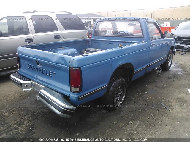 1GCBS14Z6K2161333 - 1989 CHEVROLET S TRUCK S10 BLUE photo 6