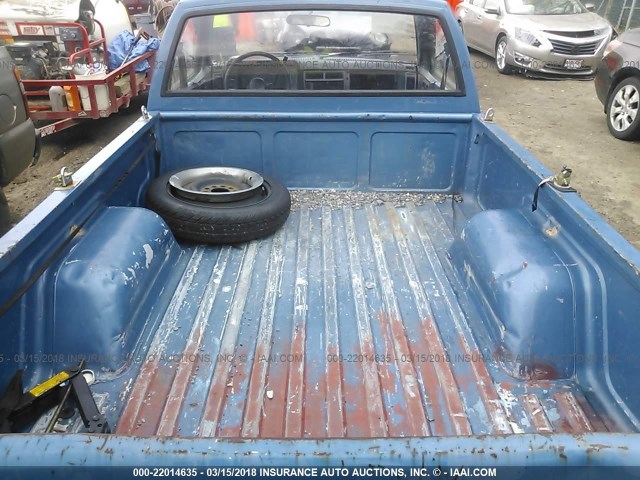 1GCBS14Z6K2161333 - 1989 CHEVROLET S TRUCK S10 BLUE photo 8