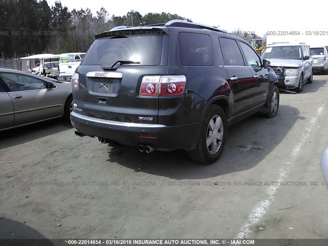 1GKEV33777J149578 - 2007 GMC ACADIA SLT-2 GRAY photo 4