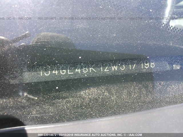 1J4GL48K12W317198 - 2002 JEEP LIBERTY SPORT 蓝色 照片 9