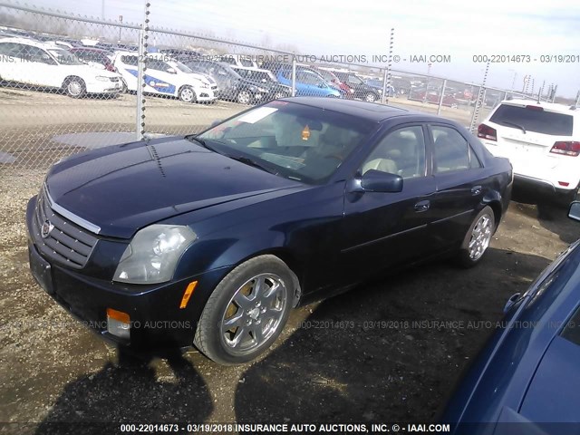 1G6DM57NX30146627 - 2003 CADILLAC CTS BLUE photo 2