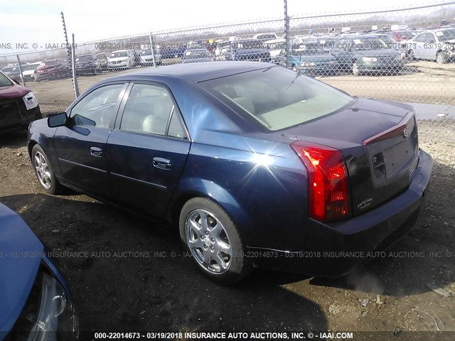 1G6DM57NX30146627 - 2003 CADILLAC CTS BLUE photo 3