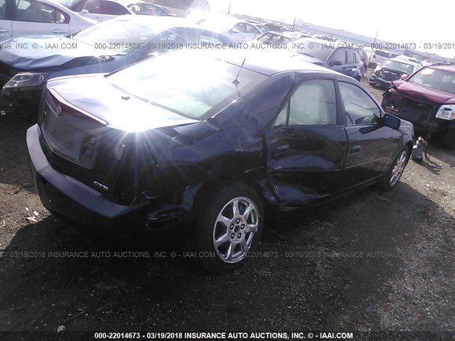 1G6DM57NX30146627 - 2003 CADILLAC CTS BLUE photo 4