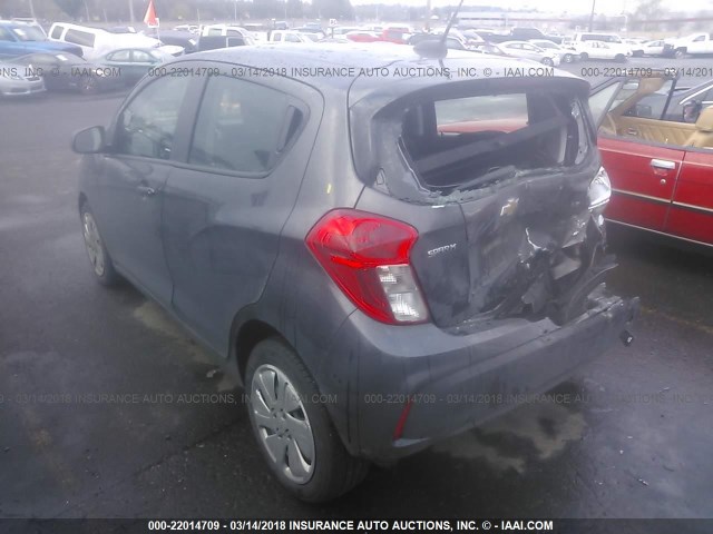 KL8CB6SA0GC581453 - 2016 CHEVROLET SPARK LS GRAY photo 3