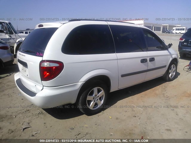 1D4GP24R36B634899 - 2006 DODGE GRAND CARAVAN SE WHITE photo 4