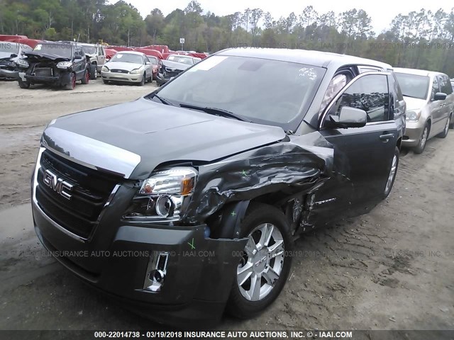 2GKALMEK0D6327237 - 2013 GMC TERRAIN SLE BLUE photo 2