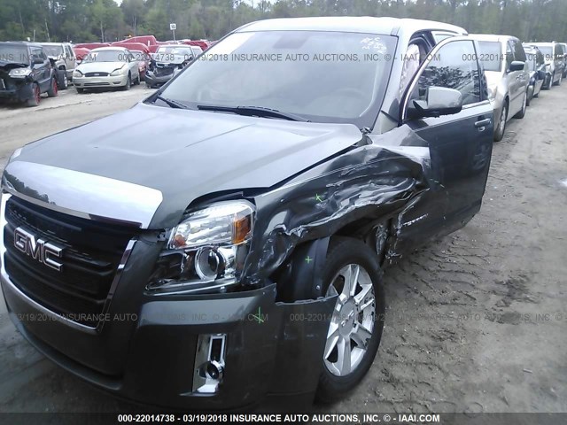 2GKALMEK0D6327237 - 2013 GMC TERRAIN SLE BLUE photo 6