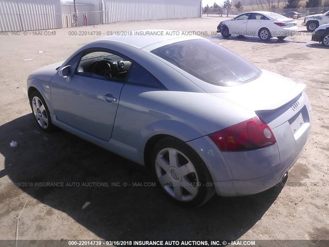 TRUWC28N221012778 - 2002 AUDI TT QUATTRO GRAY photo 3