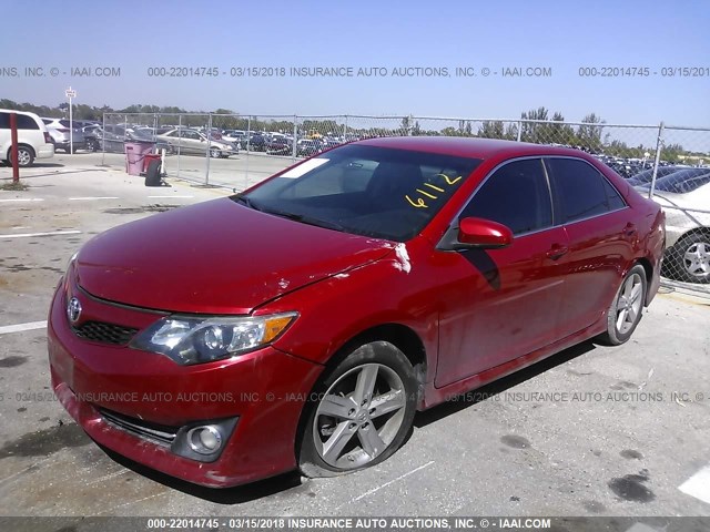 4T1BF1FK7CU626112 - 2012 TOYOTA CAMRY SE/LE/XLE RED photo 6