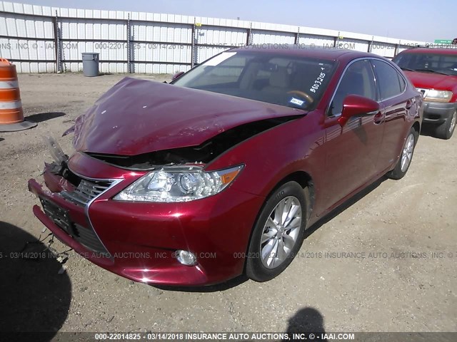 JTHBW1GGXD2029238 - 2013 LEXUS ES 300H RED photo 2