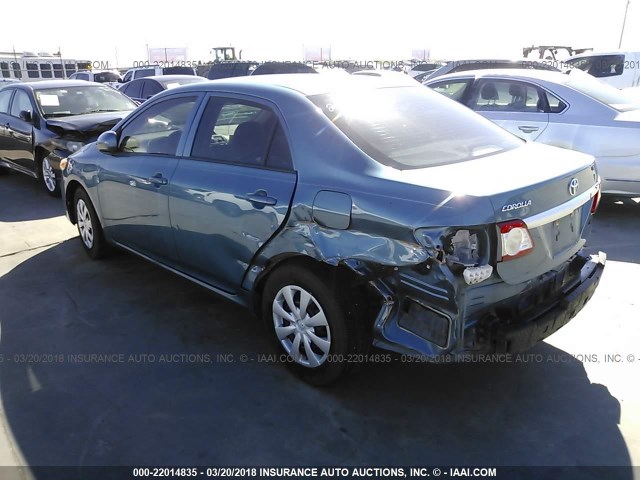 5YFBU4EE7DP197320 - 2013 TOYOTA COROLLA S/LE BLUE photo 3