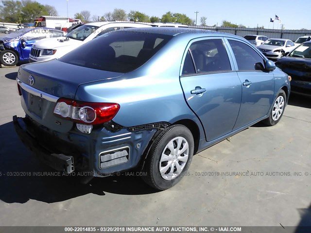 5YFBU4EE7DP197320 - 2013 TOYOTA COROLLA S/LE BLUE photo 4