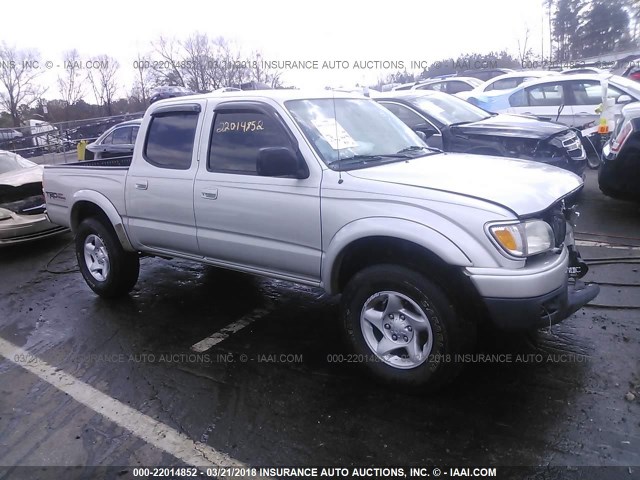 5TEGN92N83Z185898 - 2003 TOYOTA TACOMA DOUBLE CAB PRERUNNER SILVER photo 1