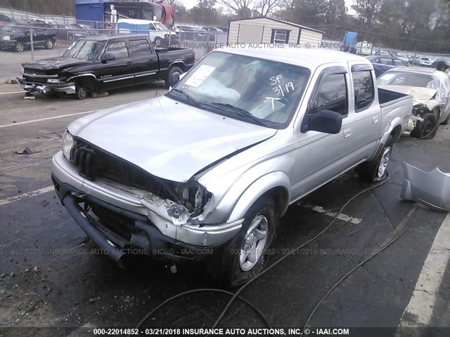 5TEGN92N83Z185898 - 2003 TOYOTA TACOMA DOUBLE CAB PRERUNNER SILVER photo 2