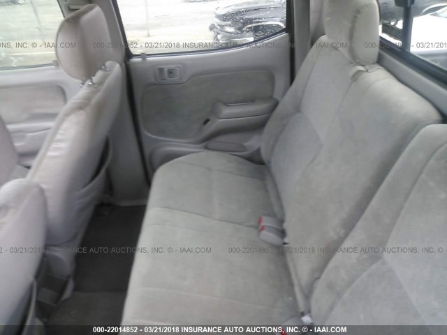 5TEGN92N83Z185898 - 2003 TOYOTA TACOMA DOUBLE CAB PRERUNNER SILVER photo 8