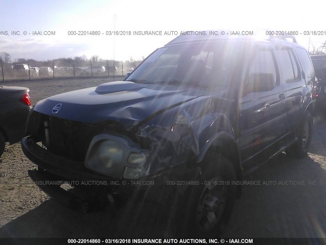 5N1MD28Y83C698867 - 2003 NISSAN XTERRA SE/SC BLUE photo 2