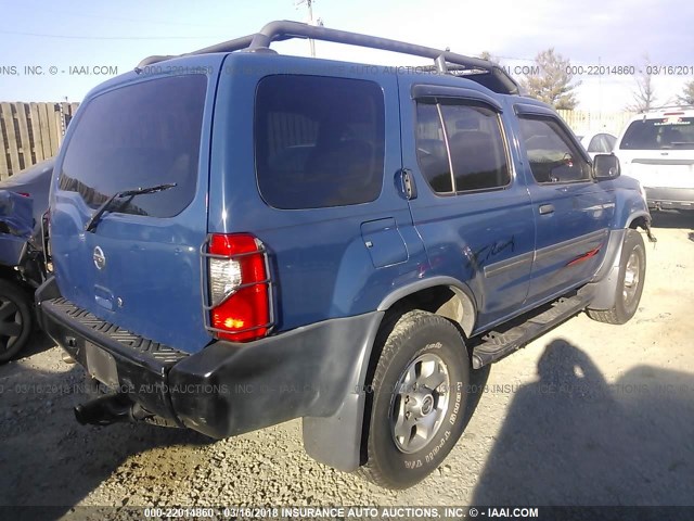 5N1MD28Y83C698867 - 2003 NISSAN XTERRA SE/SC BLUE photo 4