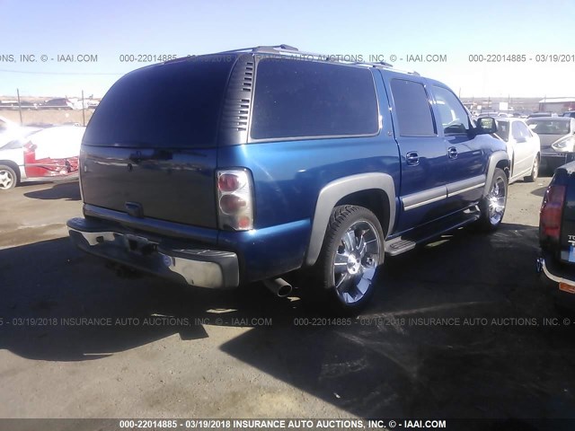 1GNFK16T73J212010 - 2003 CHEVROLET SUBURBAN K1500 Dark Blue photo 4