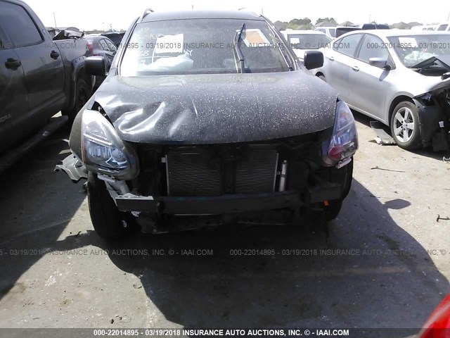 JN8AS5MT6EW621817 - 2014 NISSAN ROGUE SELECT S BLACK photo 6