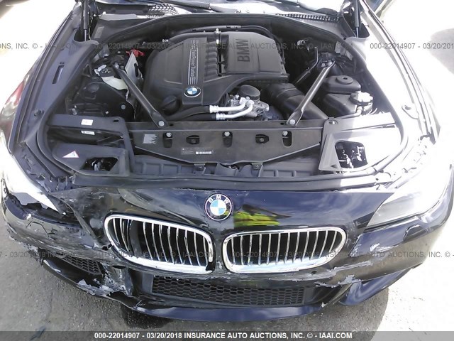 WBAFU7C58DDU69816 - 2013 BMW 535 XI Սև լուսանկար 10