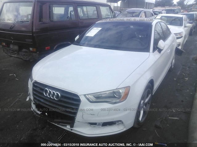 WAUB8GFFXG1104986 - 2016 AUDI A3 PREMIUM WHITE photo 2