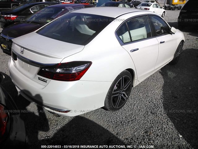 1HGCR2F11HA054672 - 2017 HONDA ACCORD SPORT SPECIAL EDITION WHITE photo 4