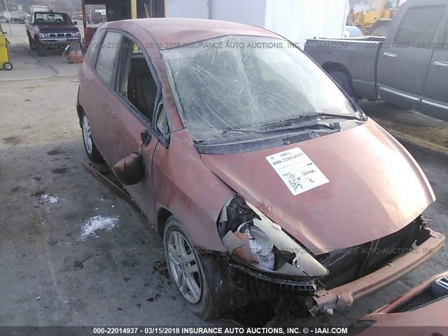 JHMGD38668S020863 - 2008 HONDA FIT SPORT ORANGE photo 6