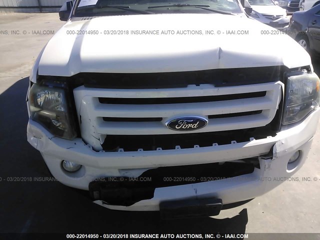 1FMFU19538LA65546 - 2008 FORD EXPEDITION LIMITED WHITE photo 6